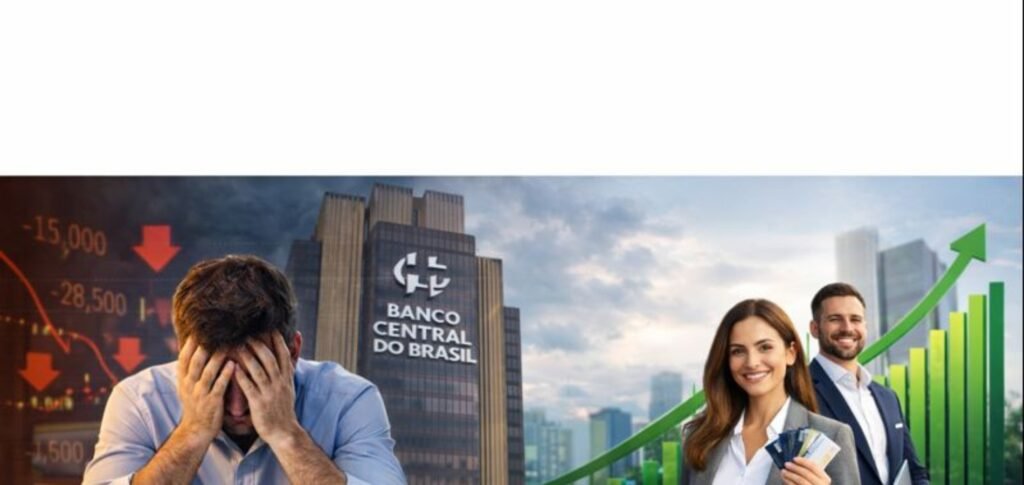 Homem preocupado com Análise de crédito do banco central